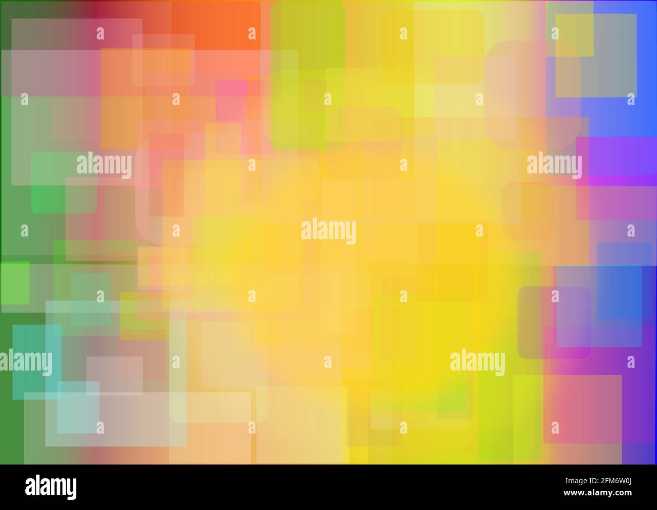 Abstract colorful background with squares. Blur and bokeh like. Stock Vector