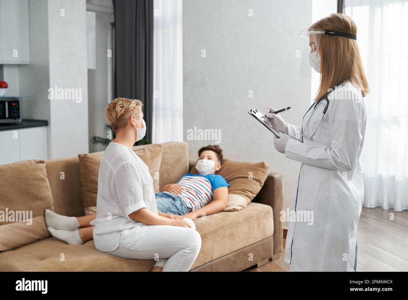 Mature mother and son doctor hi-res stock photography and images - Alamy