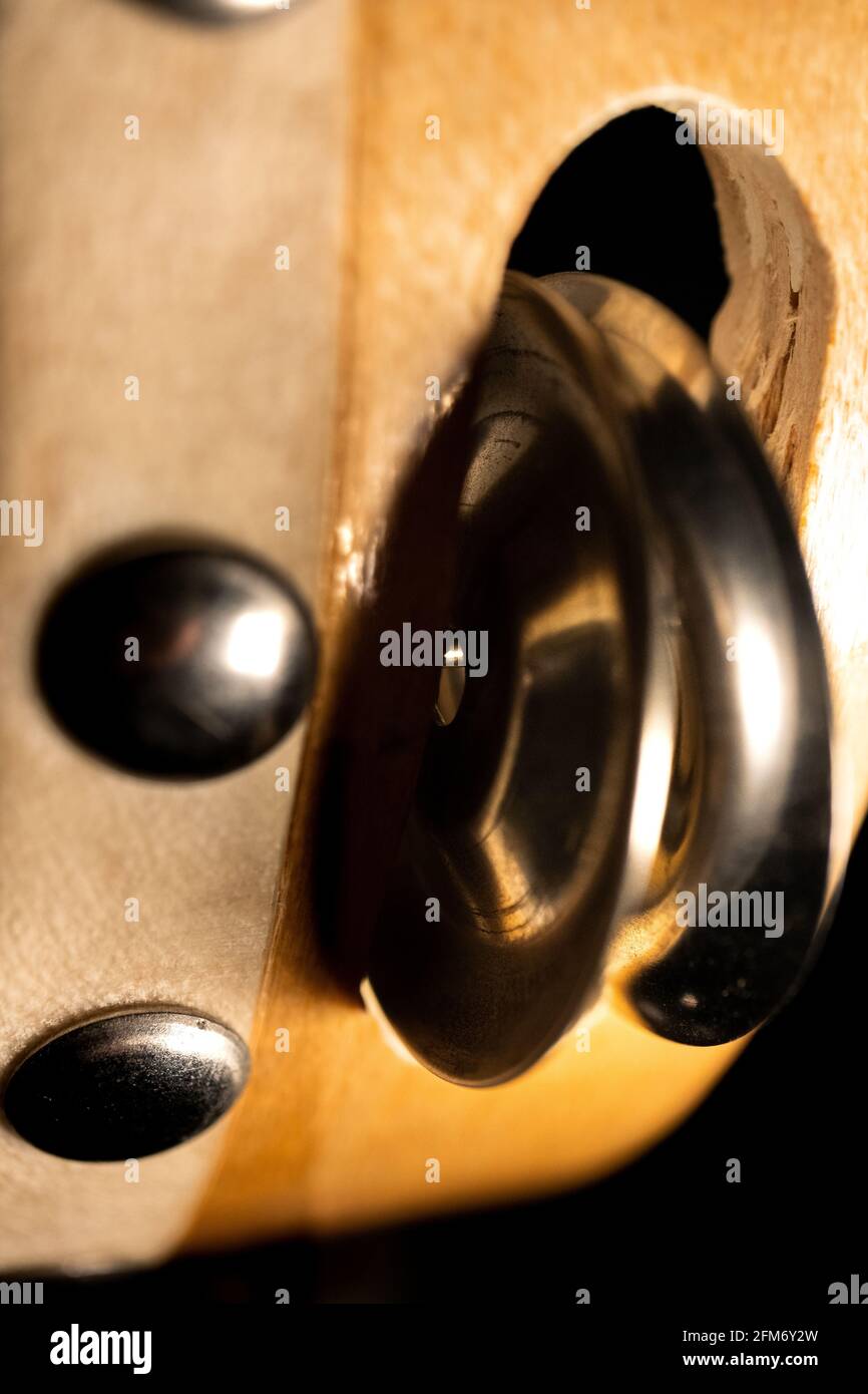 Macro Photo of Tambourine Zills and Rivets Stock Photo Alamy