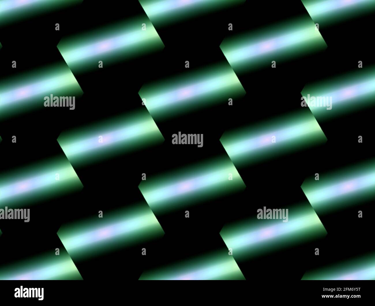 Abstract background, green black gradient blurred geometric horizontal futuristic vibrant decorative pattern Stock Photo