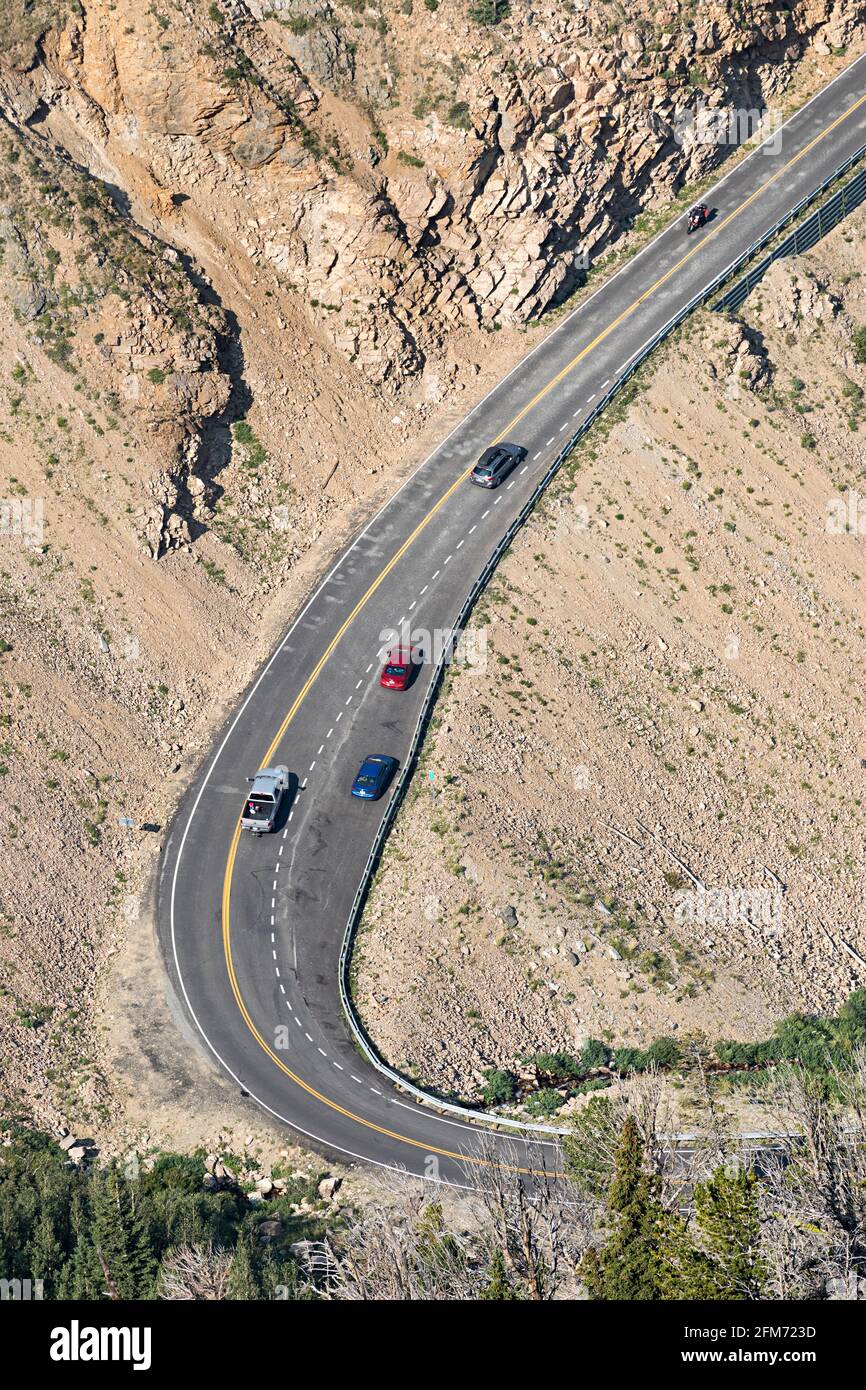 Beartooth Scenic Highway, Wyoming, USA Stock Photo