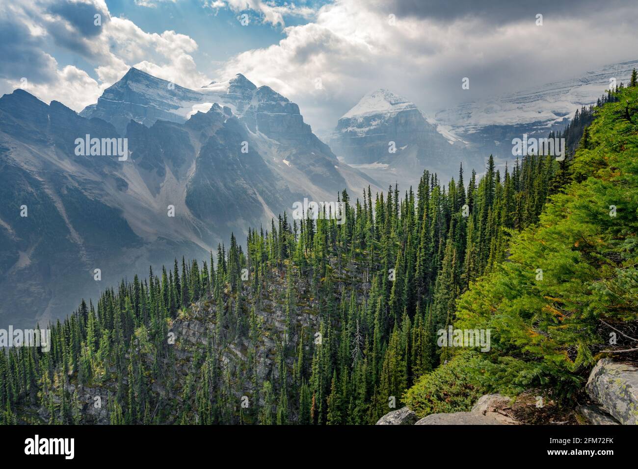 View of the trail to Big Beehive in Banff National Park, Alberta