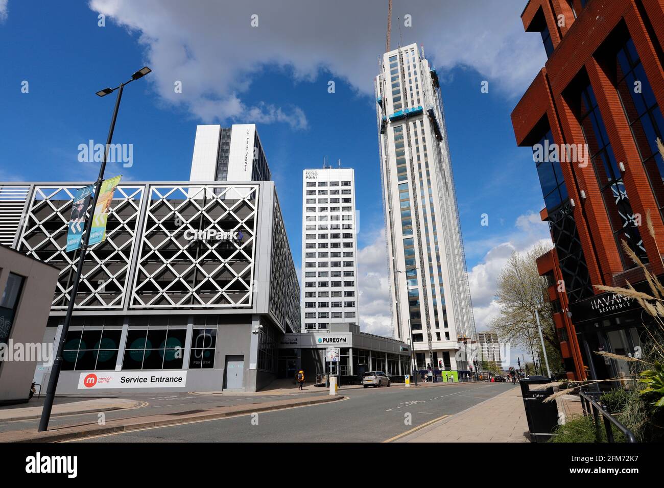 New Students flats in Leeds city Centre, Yorkshire Stock Photo