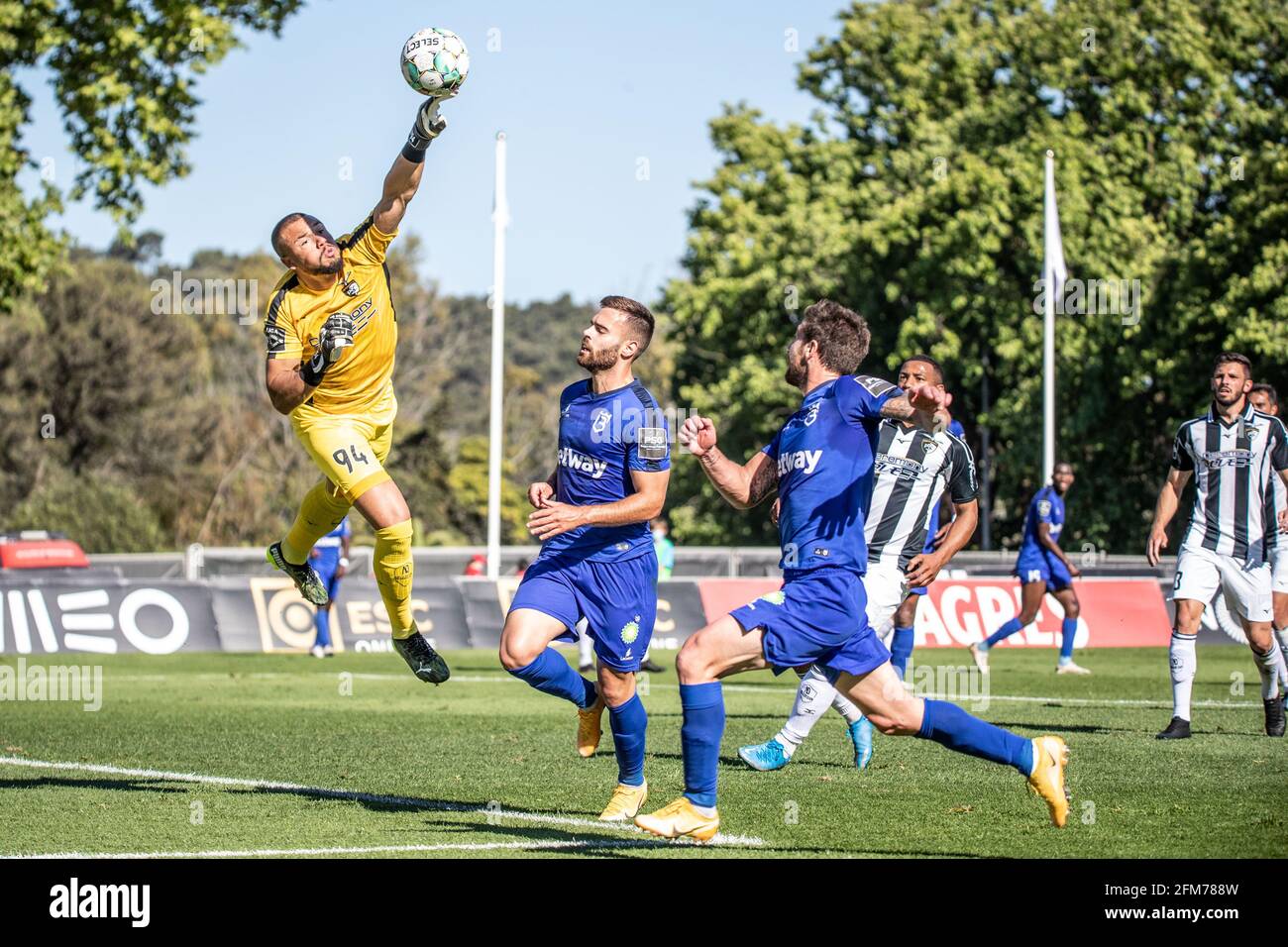 Lisbon Portugal 06th May 2021 Samuel Gk Of Portimonense On Air During The Mens Liga Nos Game Between Belenenses Sad And Portimonense At Jamor Stadium In Lisbon Portugal On April 26 2021