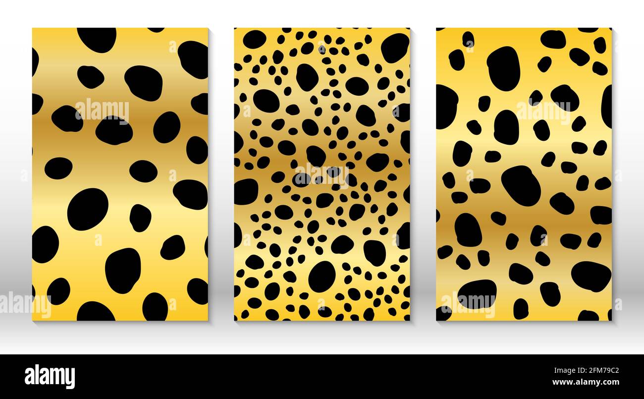 Animal skin leopard pattern. Cheetah print. Covers design template