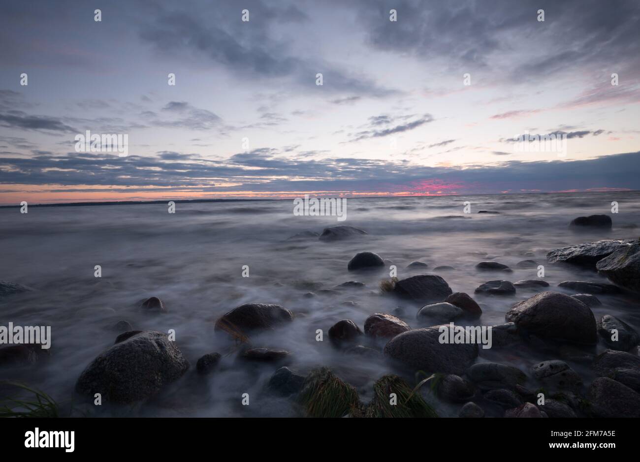 Sunset scene over rocky coastline hi-res stock photography and images ...