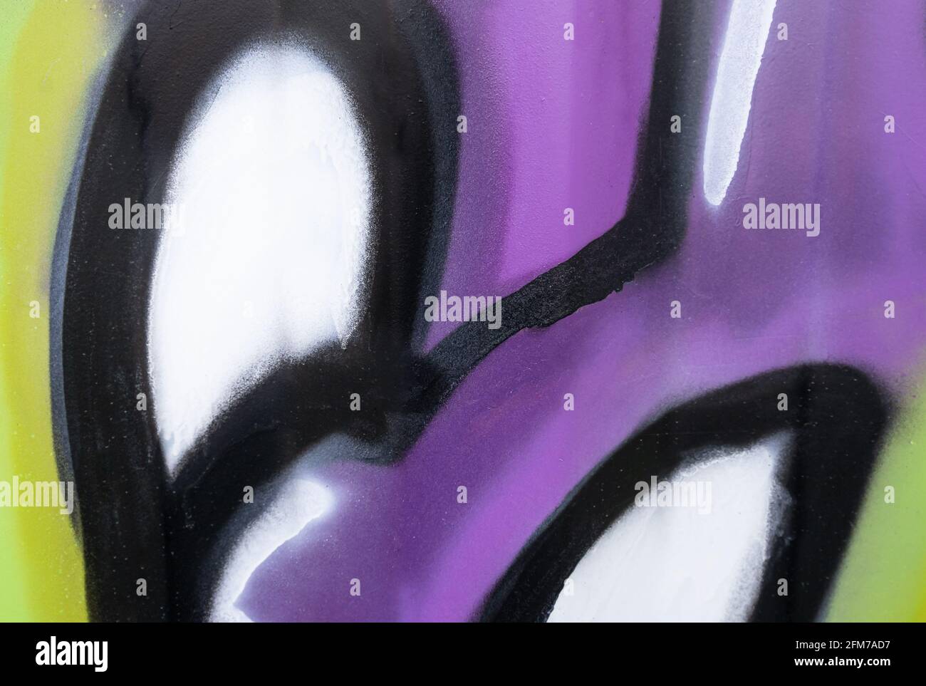 Abstract colorful background from detail of a wall painting Stock Photo