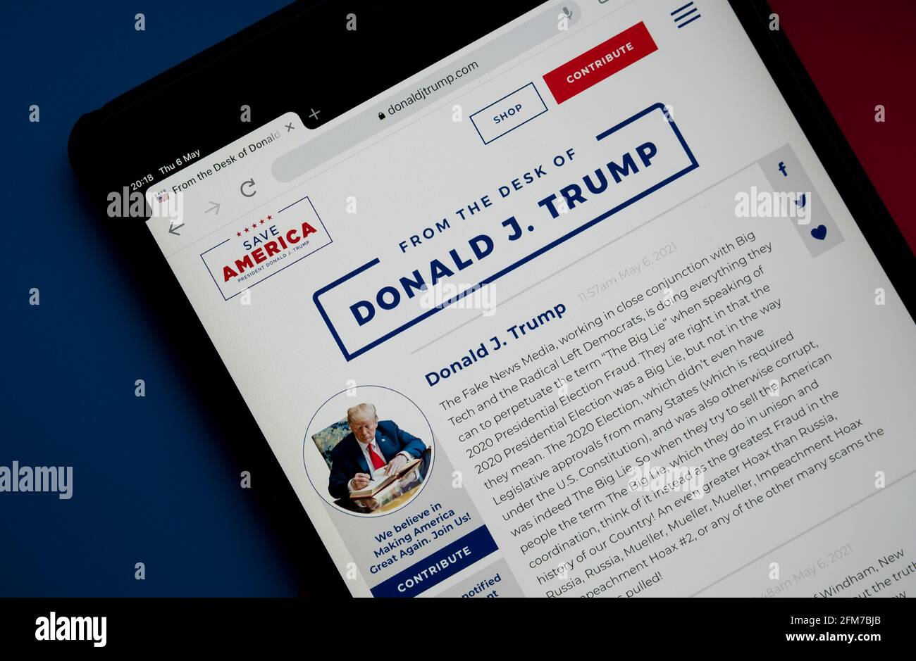 Trump Ipad Banned site hi-res stock photography and images - Alamy