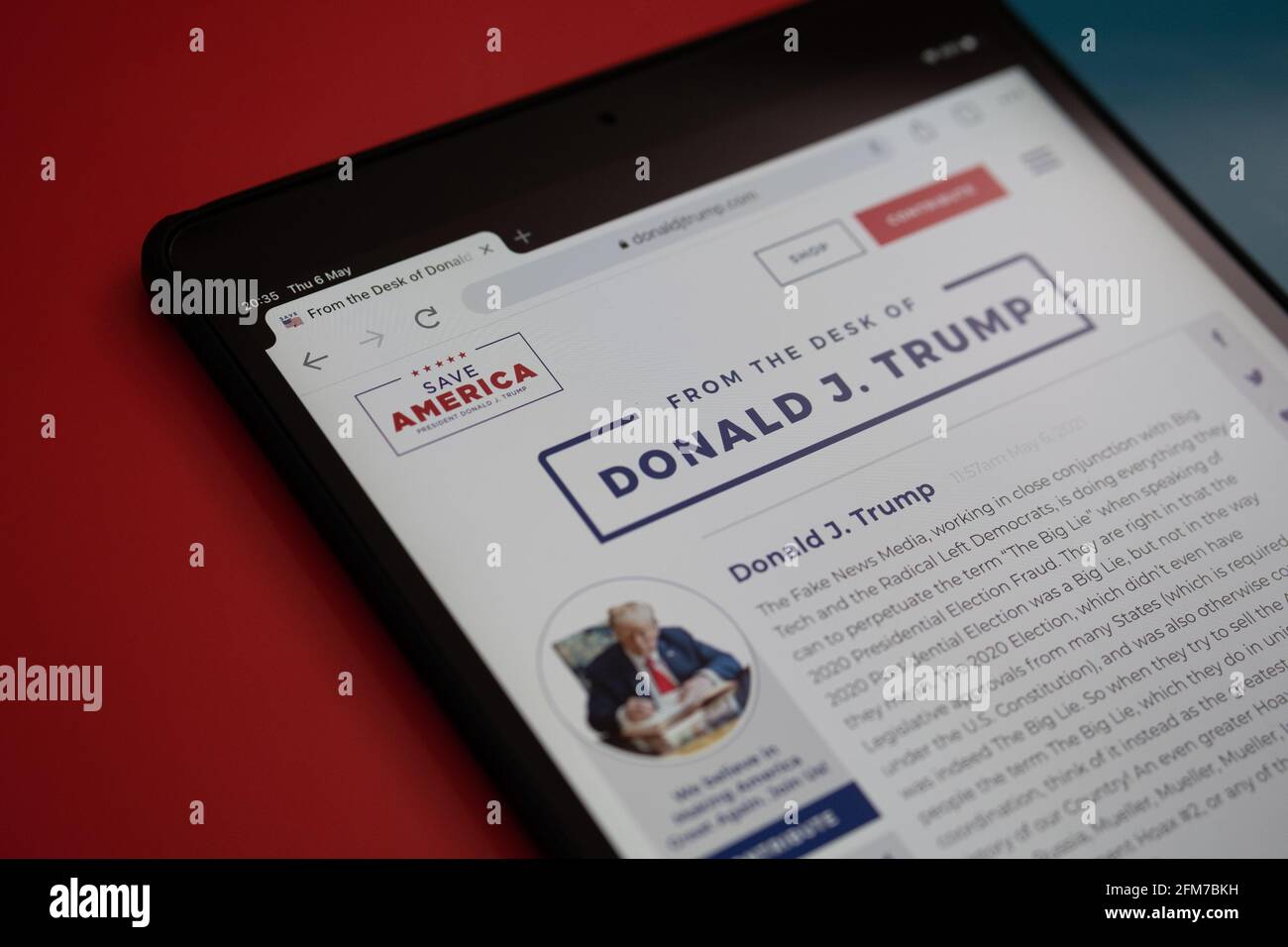 Trump Ipad Banned site hi-res stock photography and images - Alamy