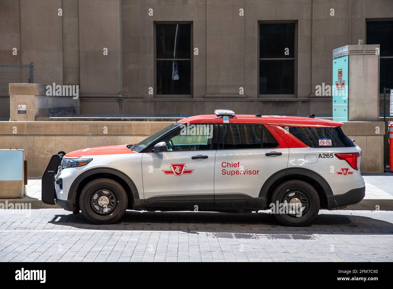TTC's Chief Supervisor car parked outside of Union Station in Toronto