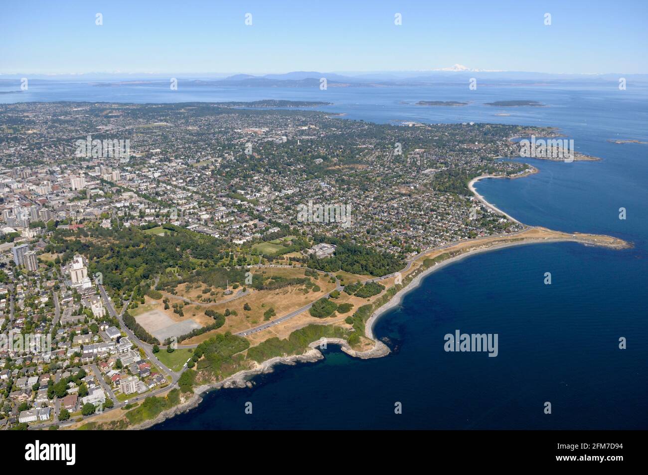 Aerial photograph of Beacon Hill Park and Victoria, Victoria, Vancouver