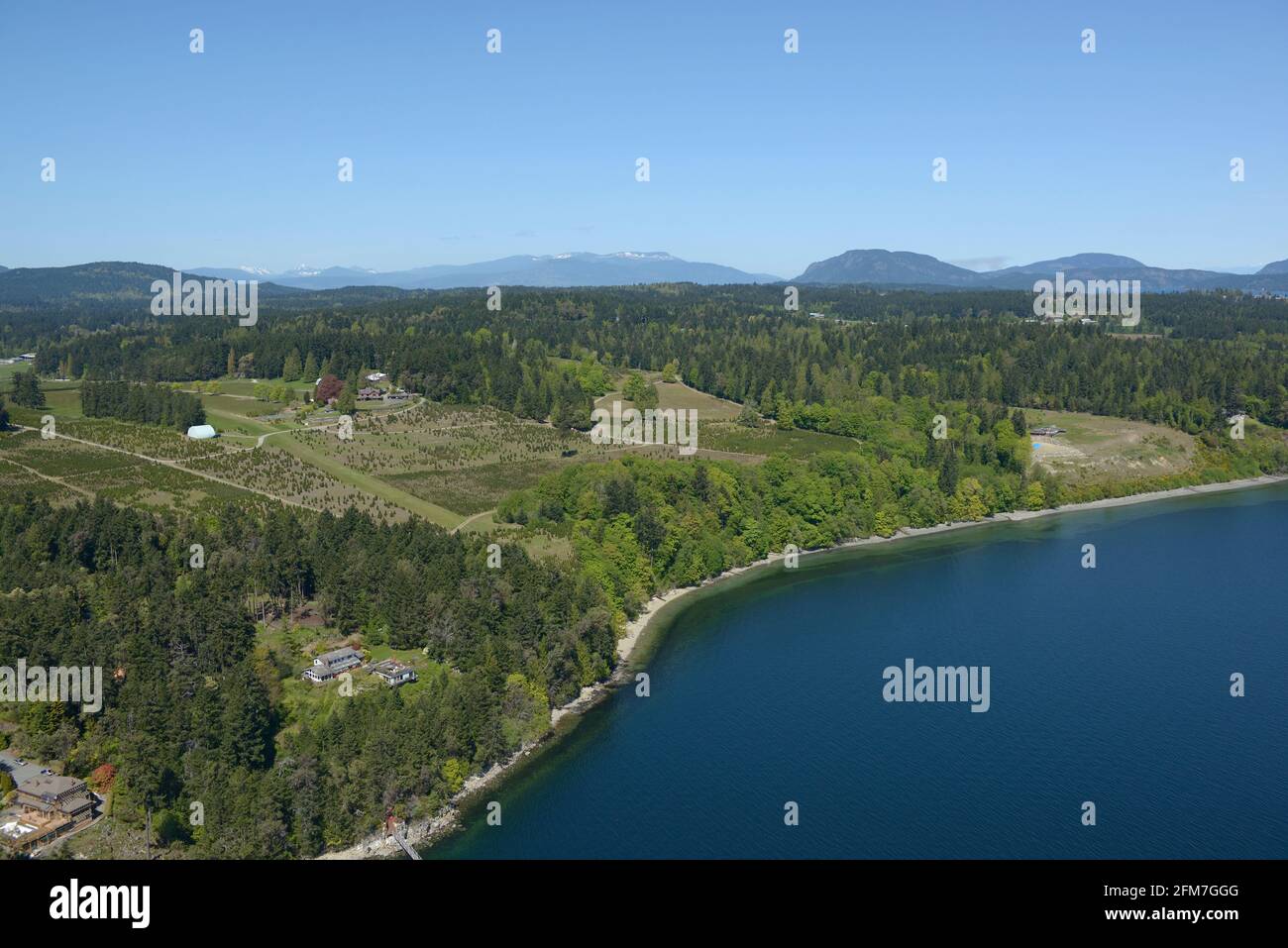 Aerial photo of Whisky Point, Mill Bay, Vancouver Island, British