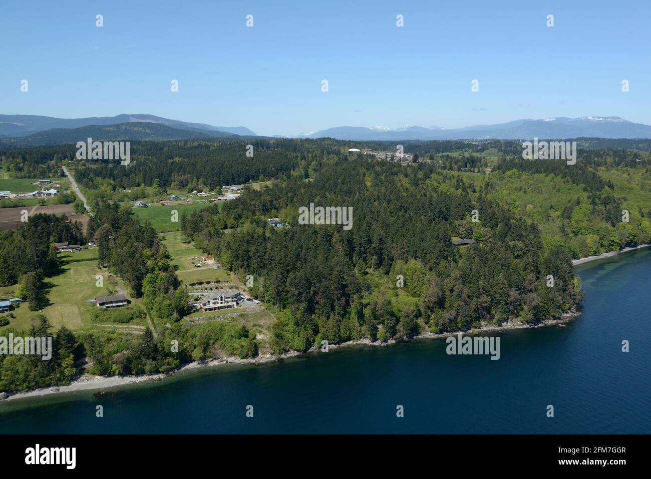 Aerial photo of Whisky Point, Mill Bay, Vancouver Island, British