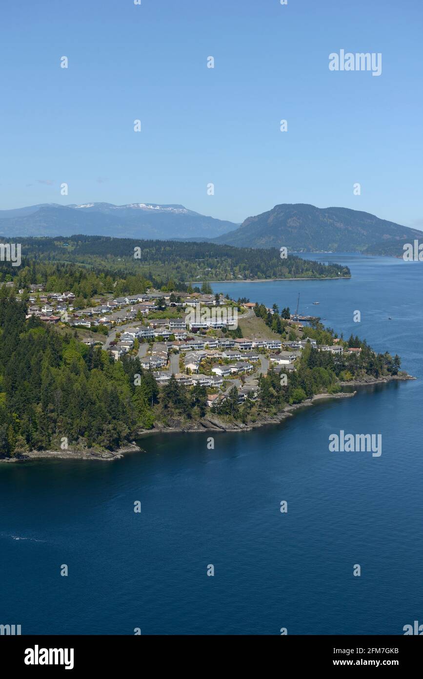 Arbutus Ridge, Mill Bay, Vancouver Island, British Columbia, Canada Stock Photo