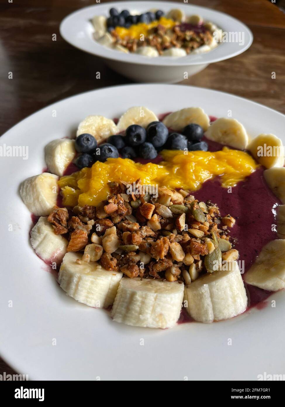 Fruit smoothie bowls Stock Photo Alamy