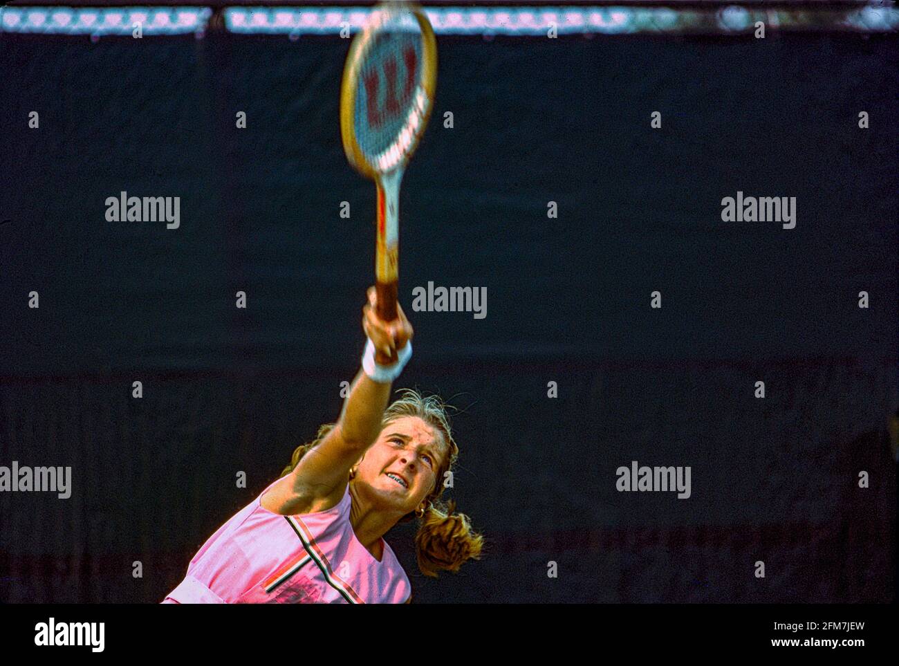 Tracy Austin (USA) competing at the 1977 US Open Tennis Championships at Forest hills, NY Stock Photo