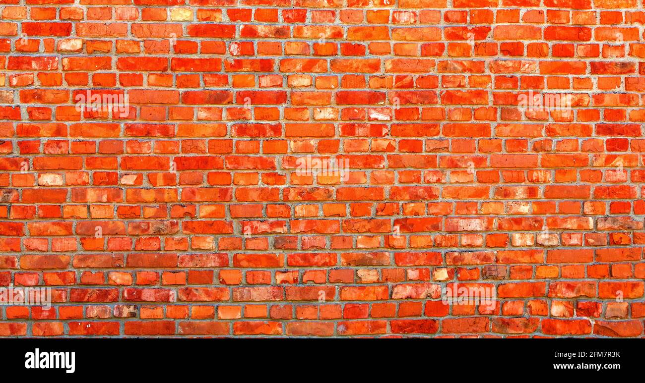 Background of red brick wall pattern texture. Great for graffiti