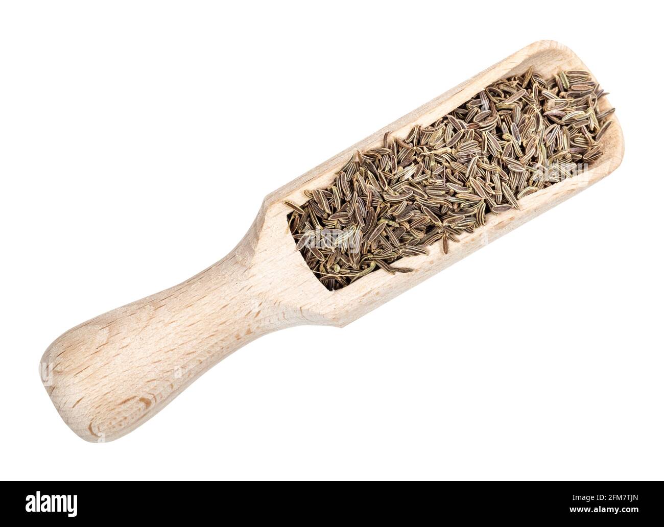 Kalazeera top view of kala zeera seeds (elwendia persica, black cumin) in wood ...