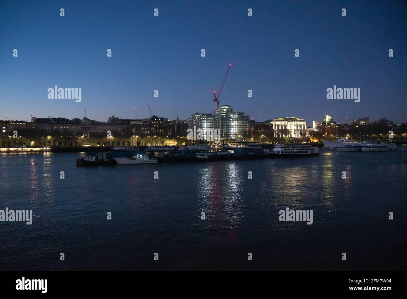 Walks By the river Thames, London Stock Photo