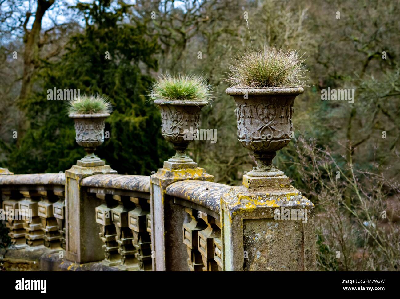 Belvoir Castle garden Stock Photo
