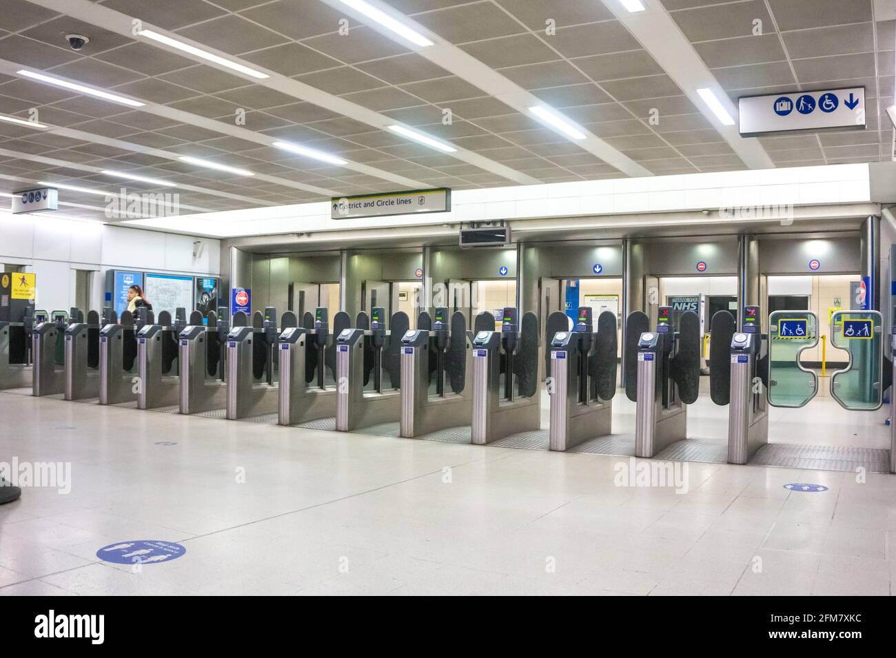 To the tube Stock Photo