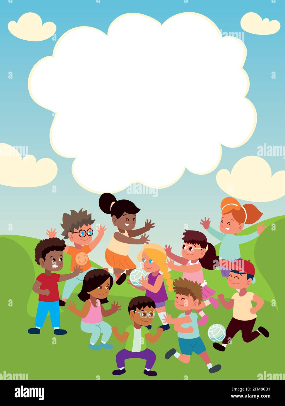 funny kids playing Stock Vector Image & Art - Alamy