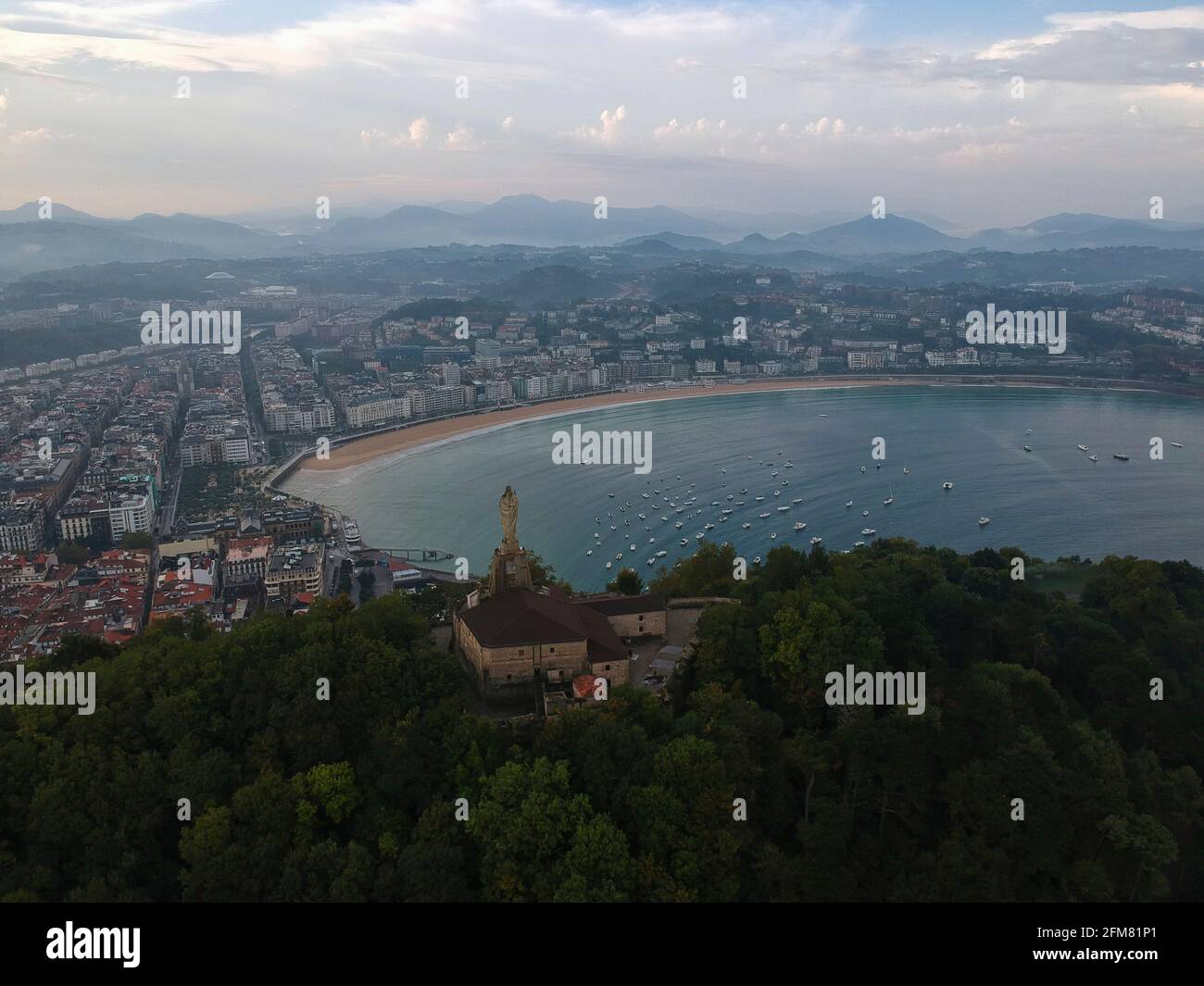 San sebastian view aerial hi-res stock photography and images - Alamy