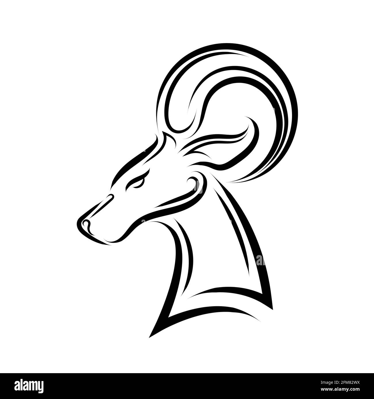 Goat Ram Zodiac Tribal Icon High Resolution Stock Photography And Images Alamy