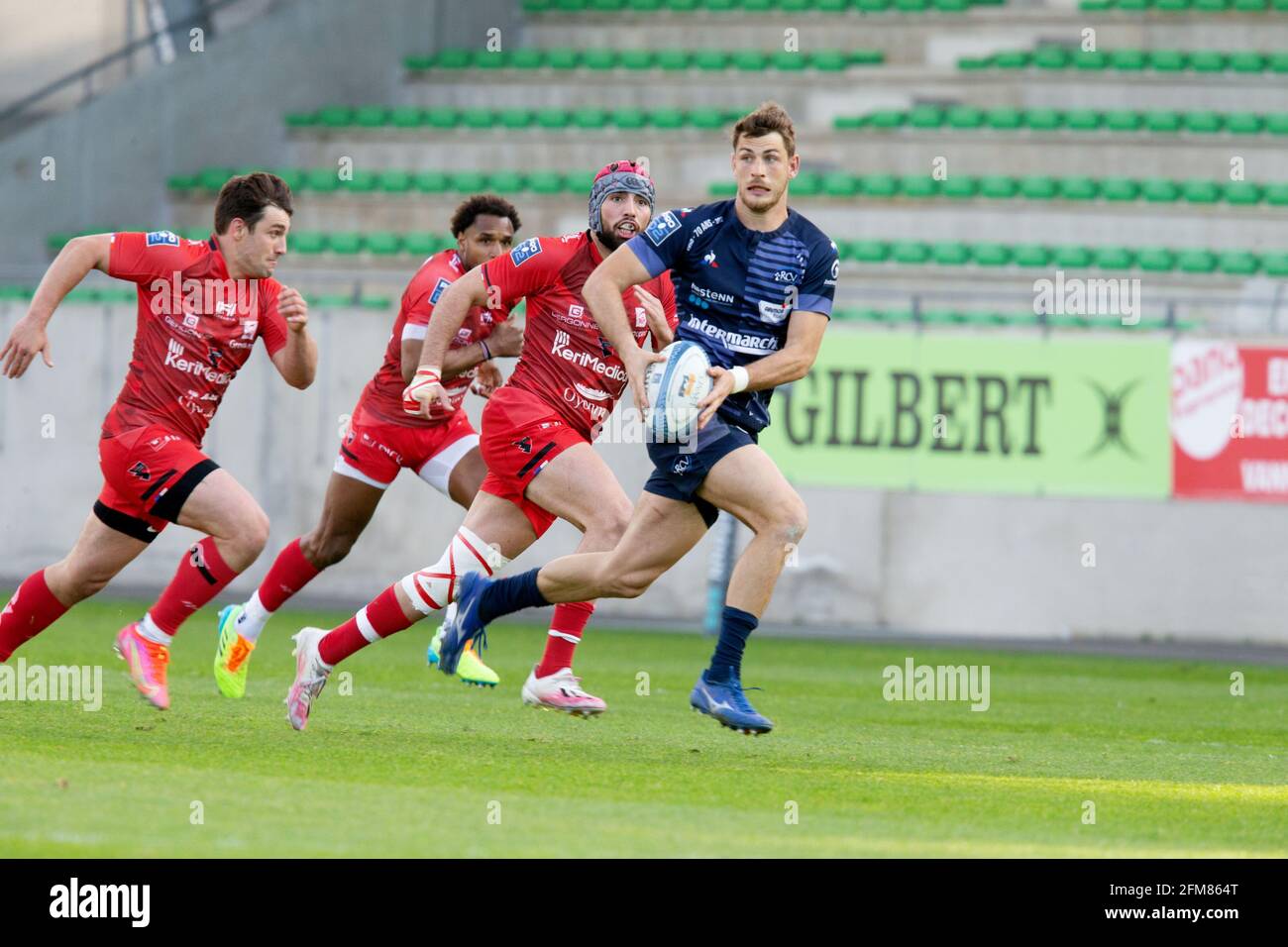 Maelan Rabut Of Vannes During The French Championship Pro D2 Rugby Union Match Between Rc Vannes And Oyonnax Rugby On May 6 2021 At La Rabine Stadium In Vannes France Photo
