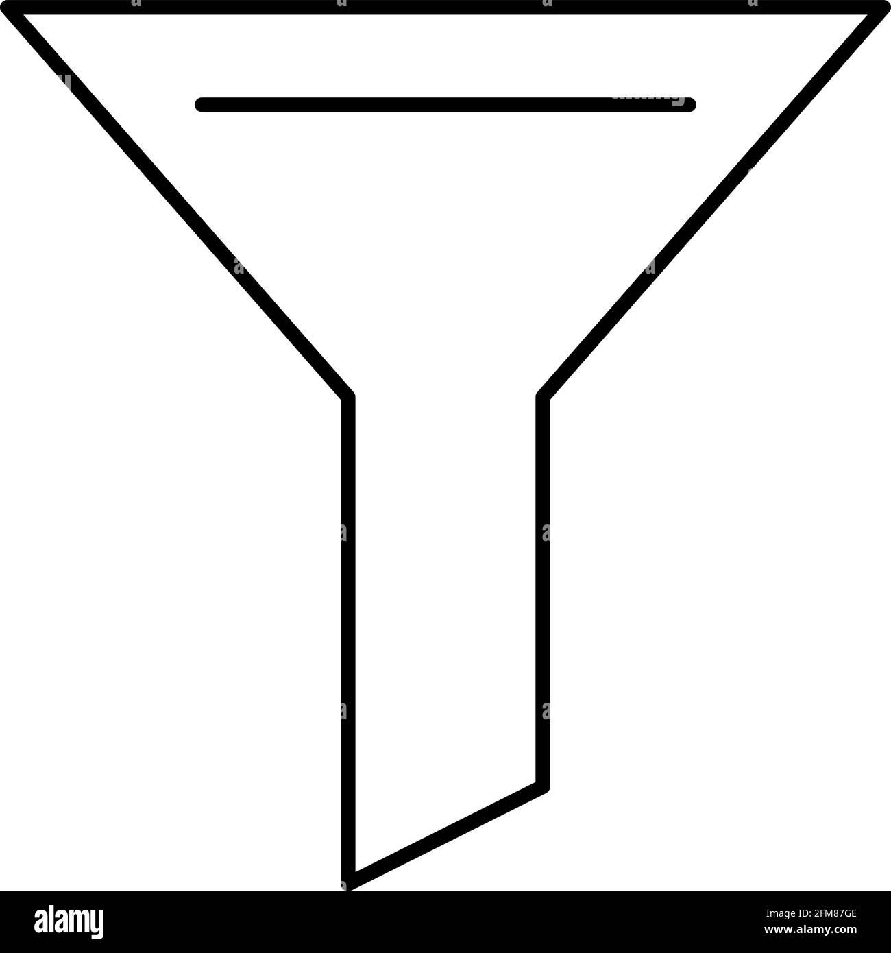Funnel or filter thin line icon Stock Vector Image & Art Alamy