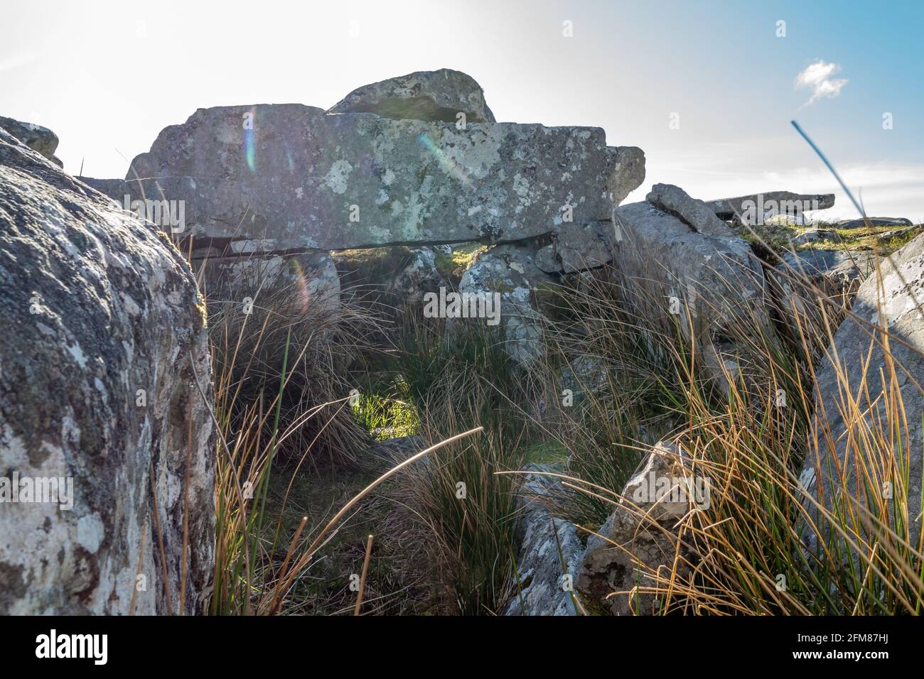 The Malinmore Memorial Tomb by Gelcolumbkille in Donegal, Ireland. Stock Photo