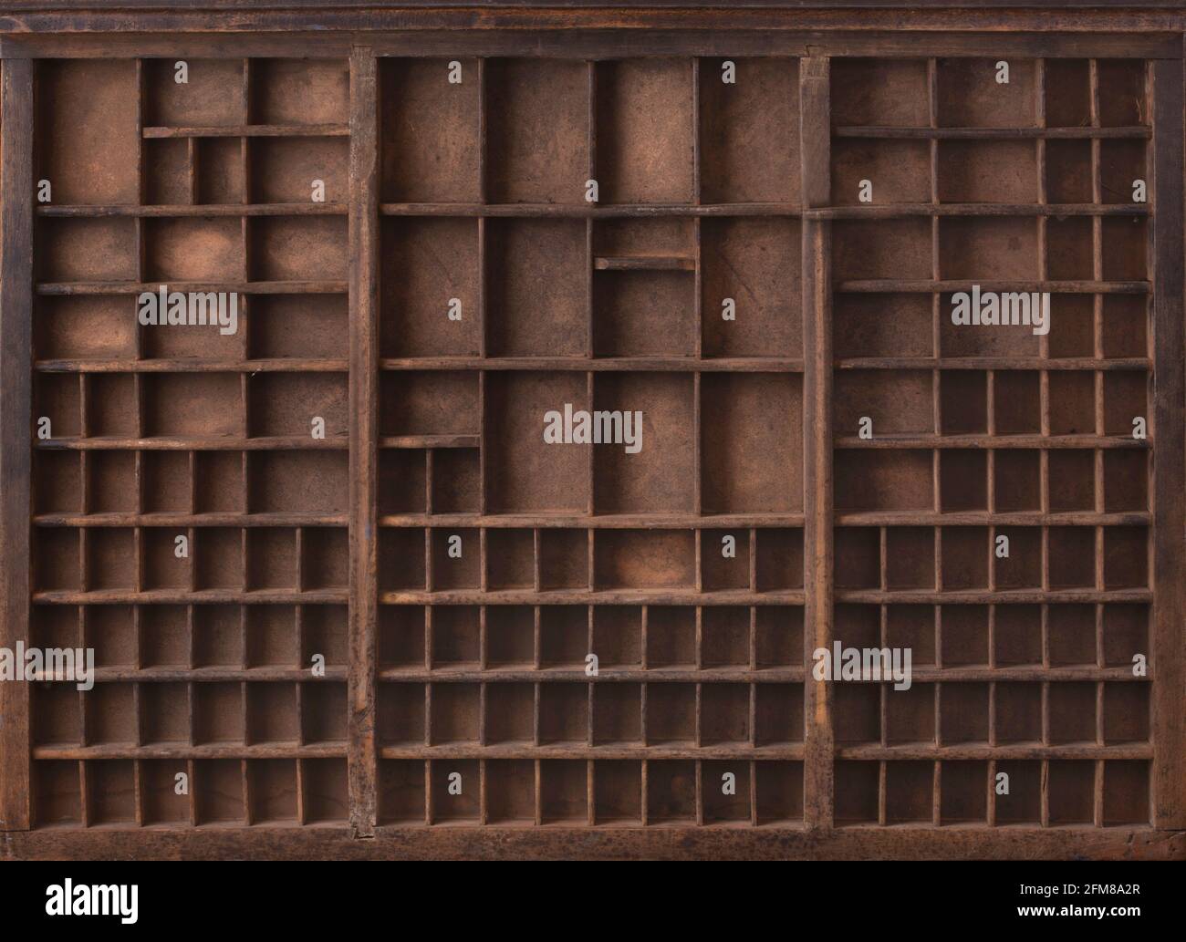 Antique wooden printer tray. Perfect for inserting isolated objects