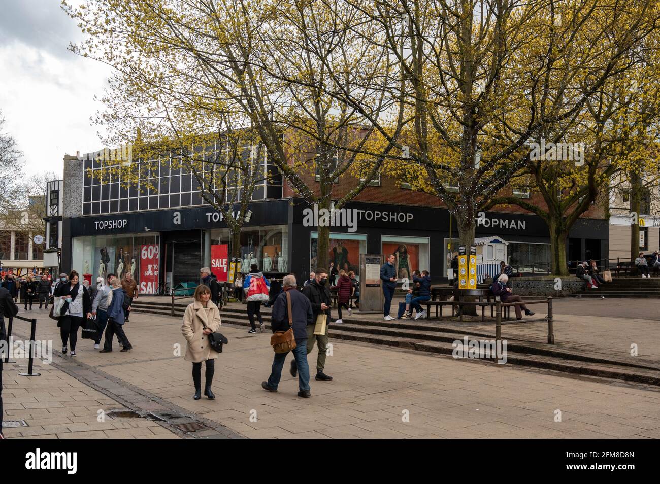 Top shop store in Norwich city centre now closed down due to Arcadia group  demise Stock Photo - Alamy
