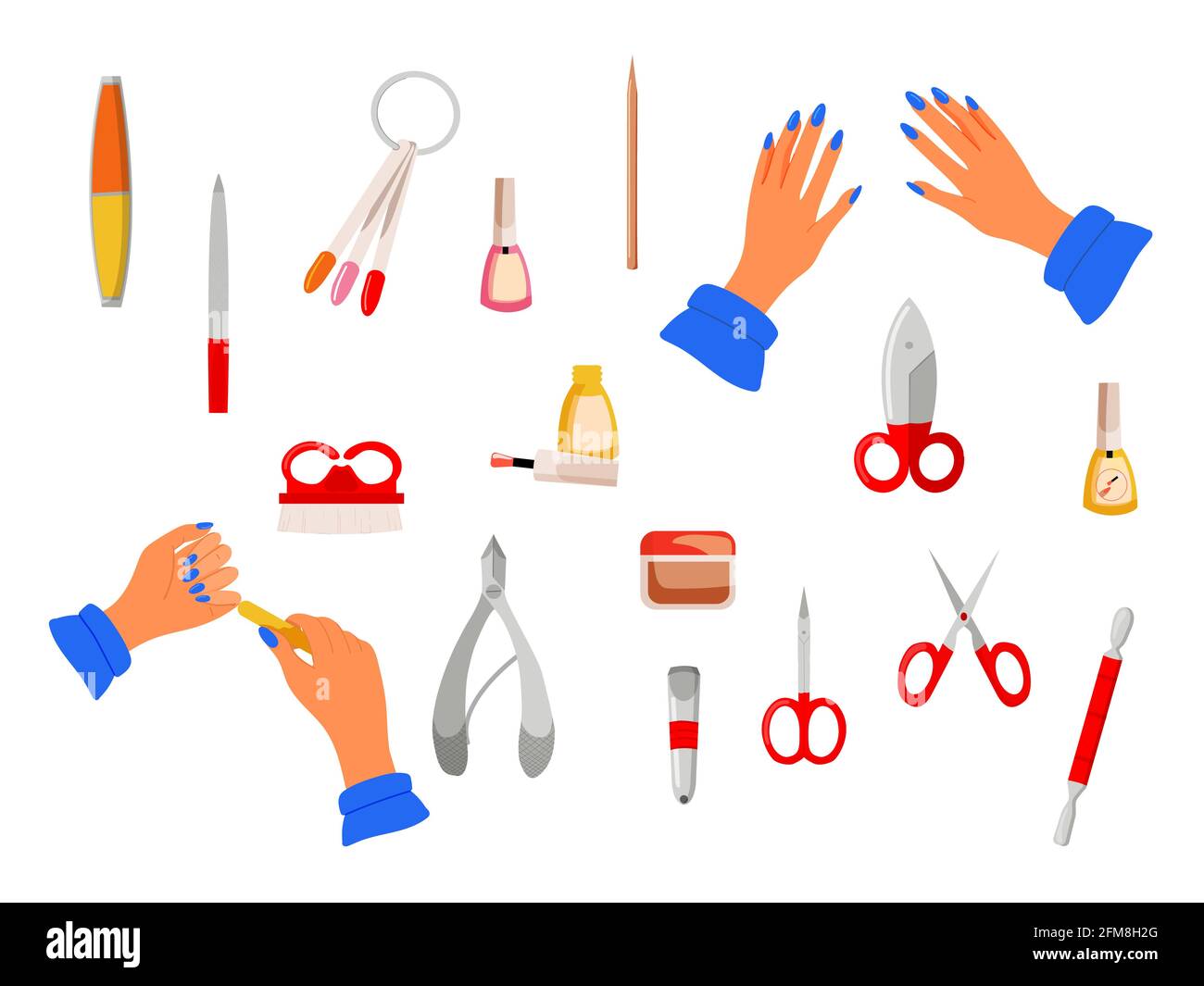 Metal fingernails Stock Vector Images Alamy