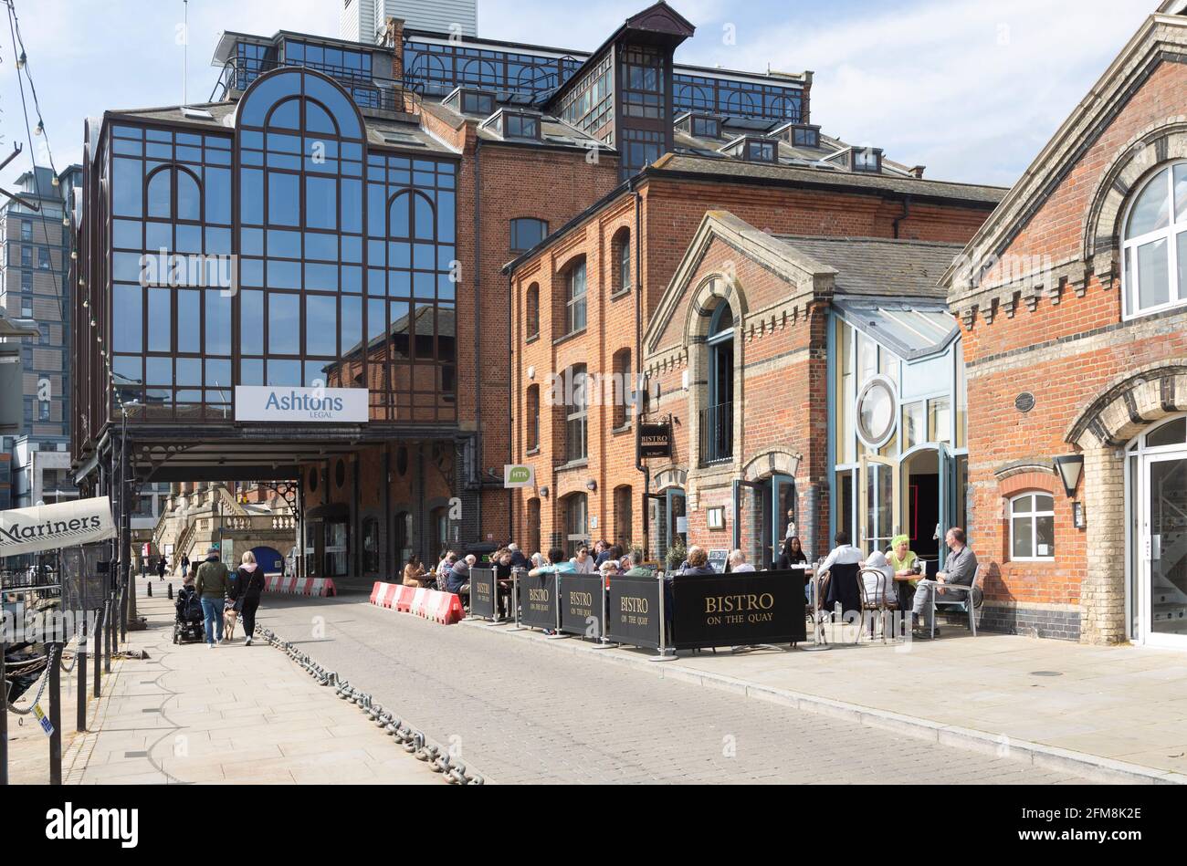 Converted warehouse buildings, Wet Dock, Ipswich waterfront, Suffolk