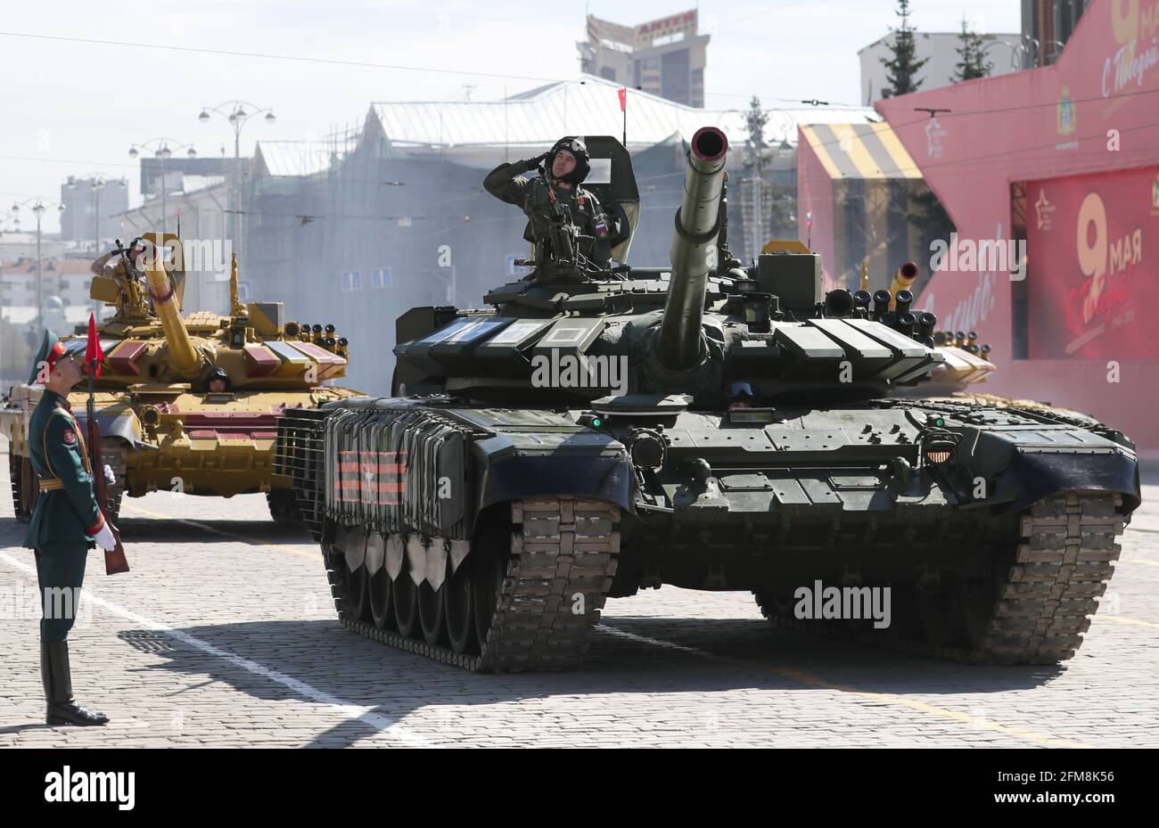 Yekaterinburg Russia 7th May 21 A T 72b3m Tank R Takes Part In A Dress Rehearsal Of A Military Parade Marking The 76th Anniversary Of The Victory Over Nazi Germany In World War Yekaterinburg Russia 7th May 21 A T 72b3m Tank R Takes Part In A Dress Rehearsal Of A Military Parade Marking The 76th Anniversary Of The Victory Over Nazi Germany In World War