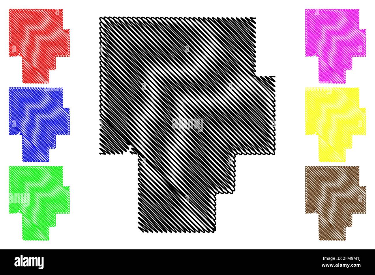 Map of okmulgee Stock Vector Images Alamy