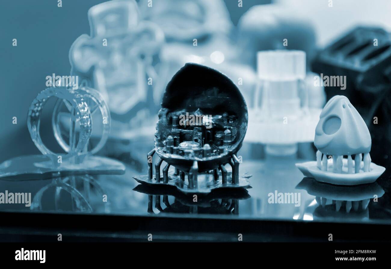 Objects photopolymer printed on a 3d printer Stock Photo - Alamy
