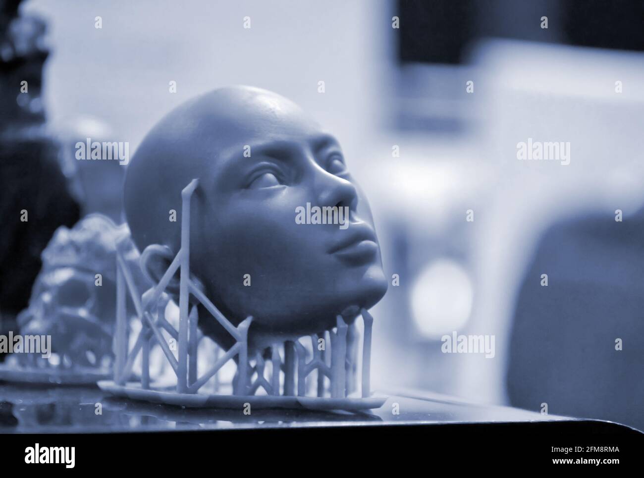 Objects photopolymer printed on a 3d printer. Stock Photo