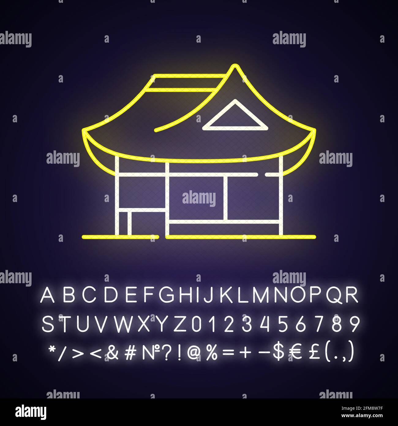 Korea asia traditional hanok Stock Vector Images - Alamy