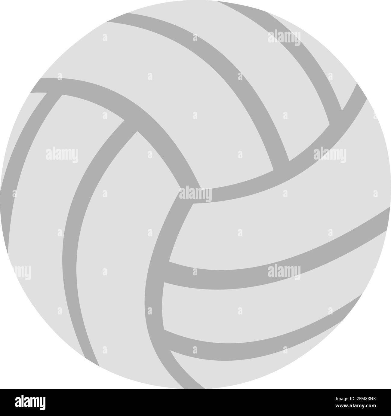 Vector emoticon illustration of a volleyball ball Stock Vector