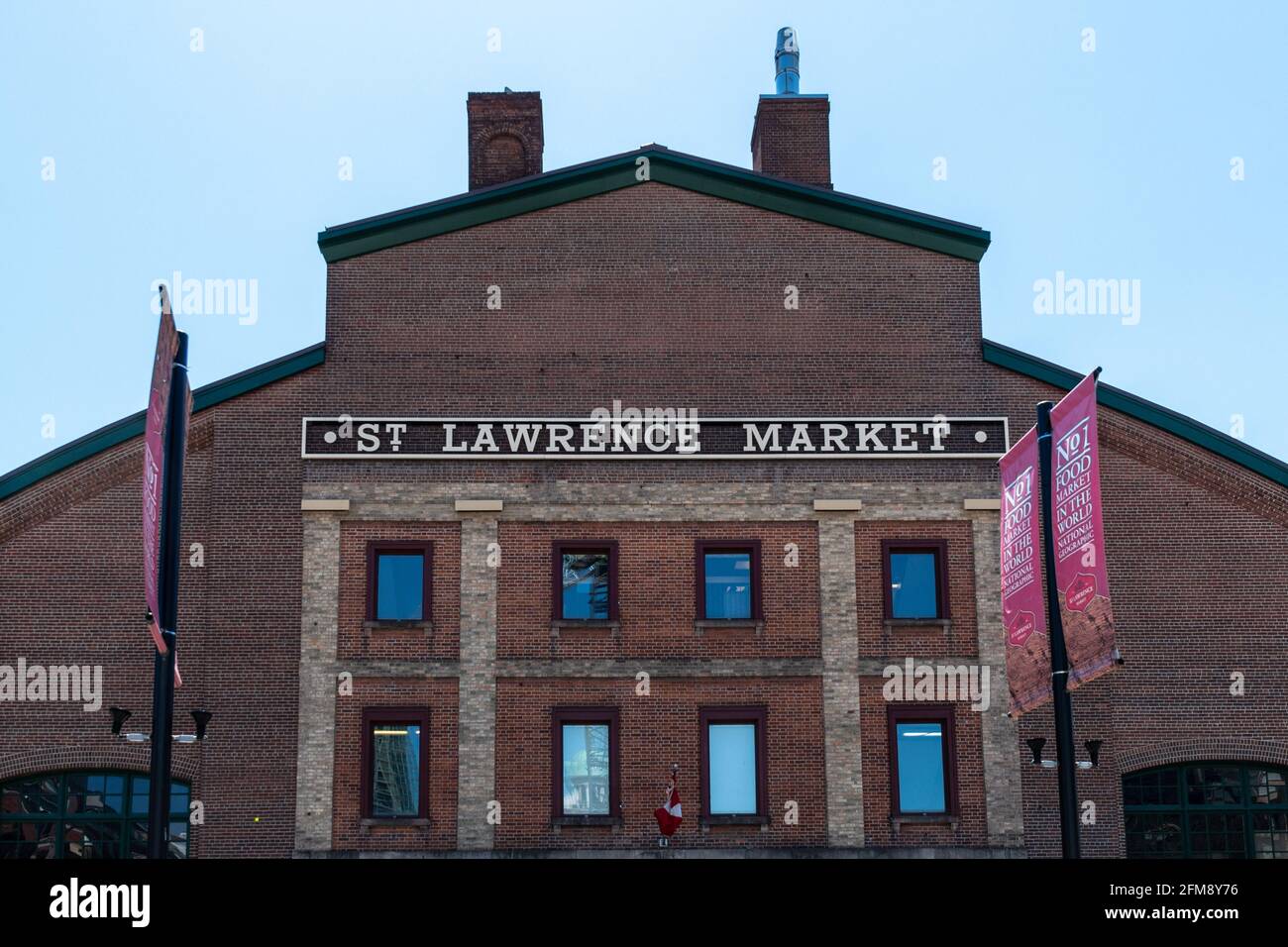 Saint Lawrence Market in Toronto, Canada. The famous place is considered one of the best food markets in the world. The image shows the exterior archi Stock Photo