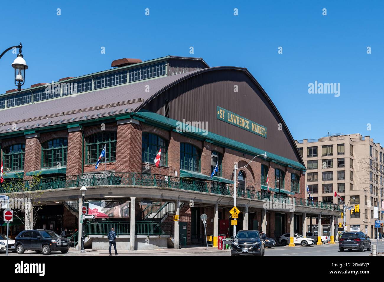 Saint Lawrence Market in Toronto, Canada. The famous place is considered one of the best food markets in the world. The image shows the exterior archi Stock Photo