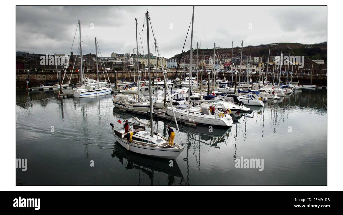 Jersey, St. HelierTax reforms to preserve status as leading off-shore financial centre will cost 500 jobs in the public sector to make up  100 mil budget shortfall. pic David Sandison 9/7/2004 Stock Photo