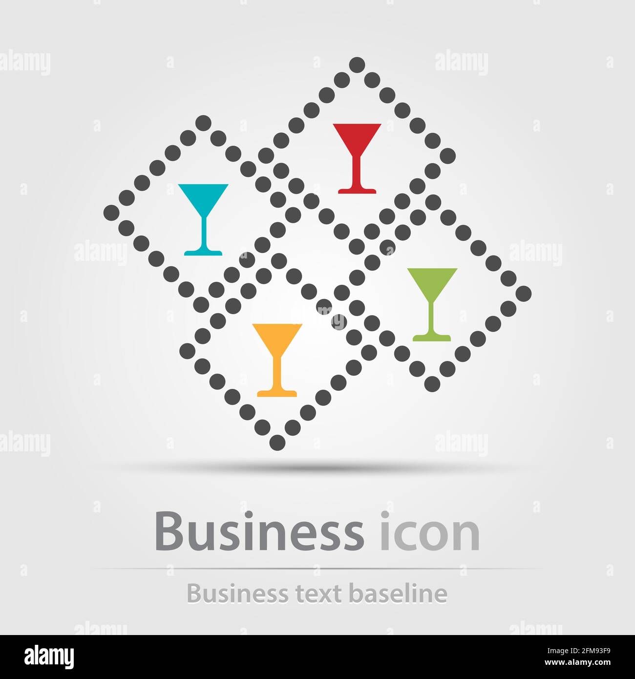 Originally created business icon for creative design tasks Stock Vector