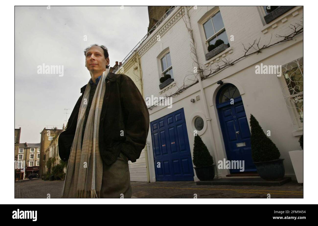 Richard C. Zimler.......Portugal based American writer photographed in London .pic David Sandison 3/3/2004 Stock Photo