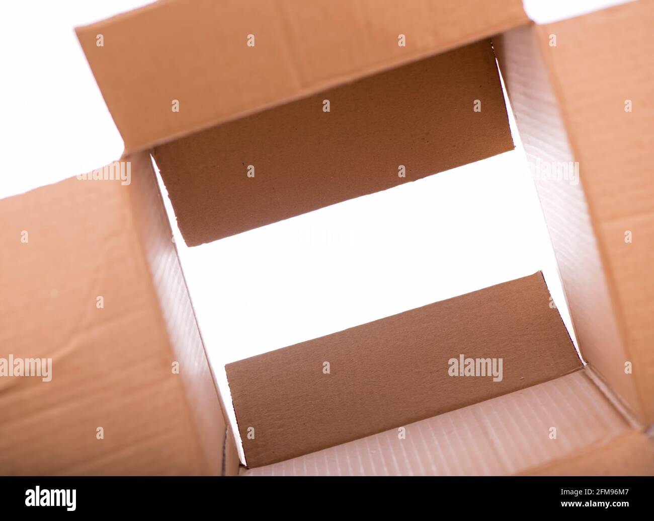 cardboard box isolated on a white background Stock Photo - Alamy