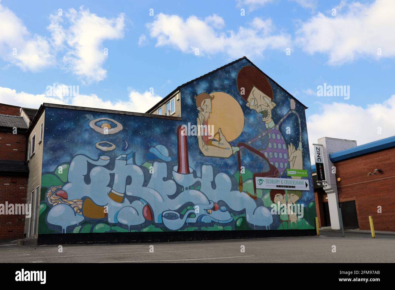 Street art in Macclesfield Stock Photo Alamy