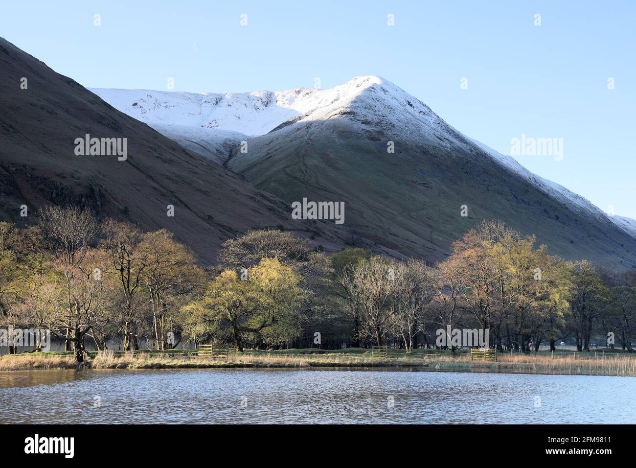 Caudale Moor and Rough Edge from Brothers Water, Lake District, Cumbria, UK Stock Photo