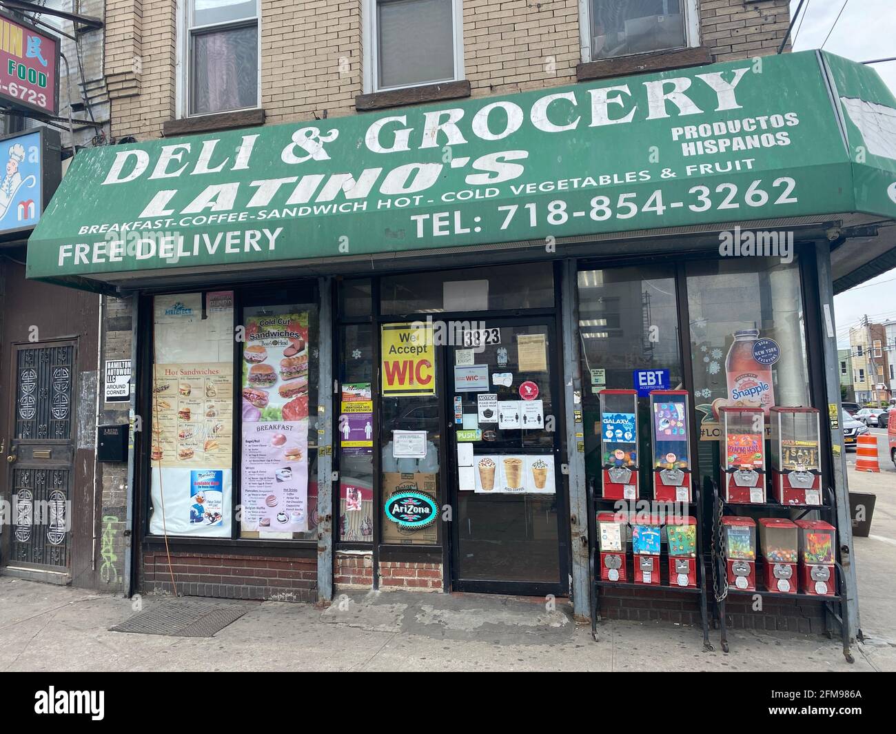 Neighborhood Hispanic bodega market in the multiethnic Kensington